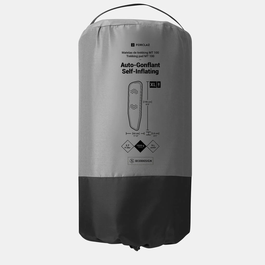 COLCHONETA AUTOINFLABLE DE SENDERISMO TALLA XL 193 X 60 CM MT100 - Image 8