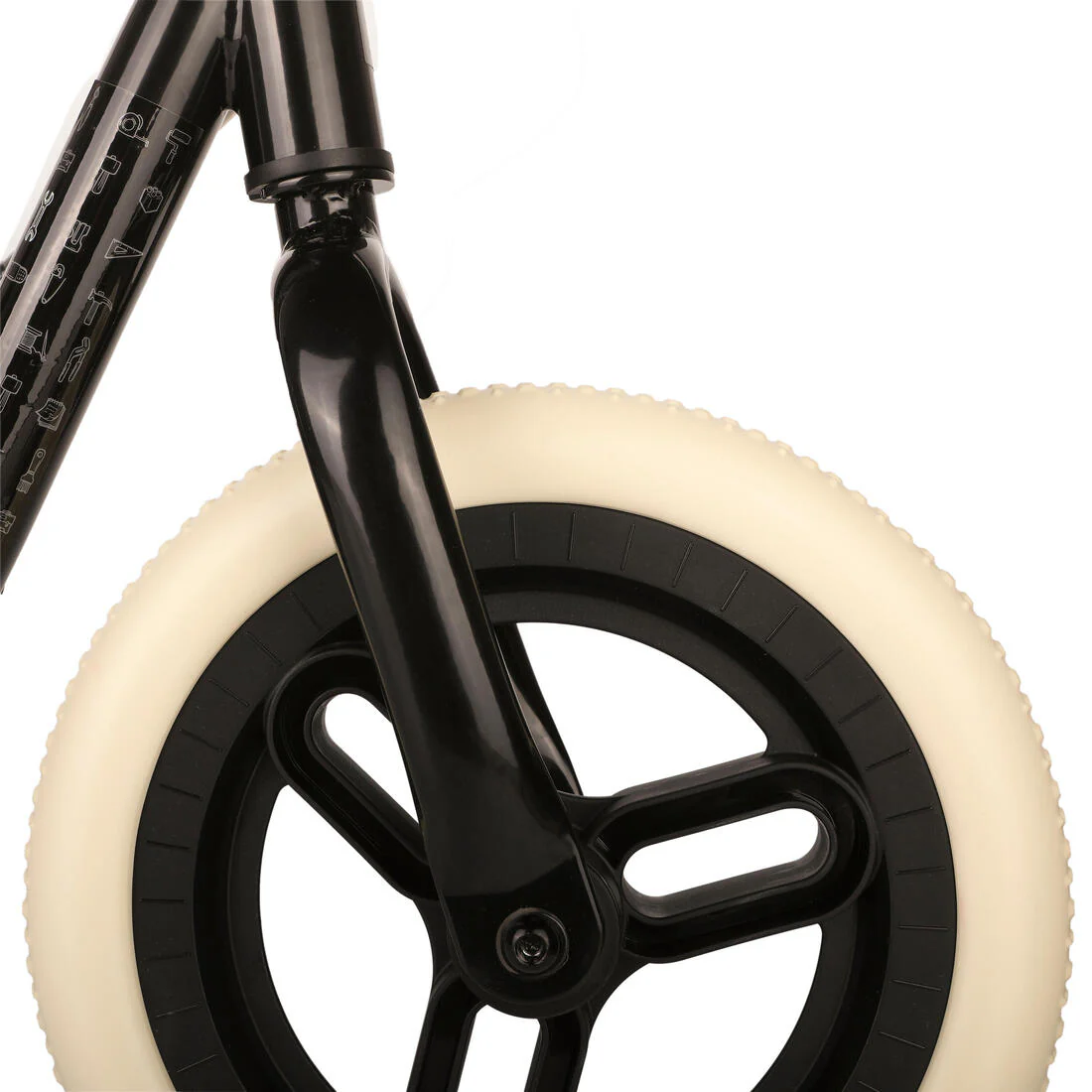 BICICLETA RUNRIDE 500 NIÑOS NEGRO SIN PEDALES 10" - Image 6