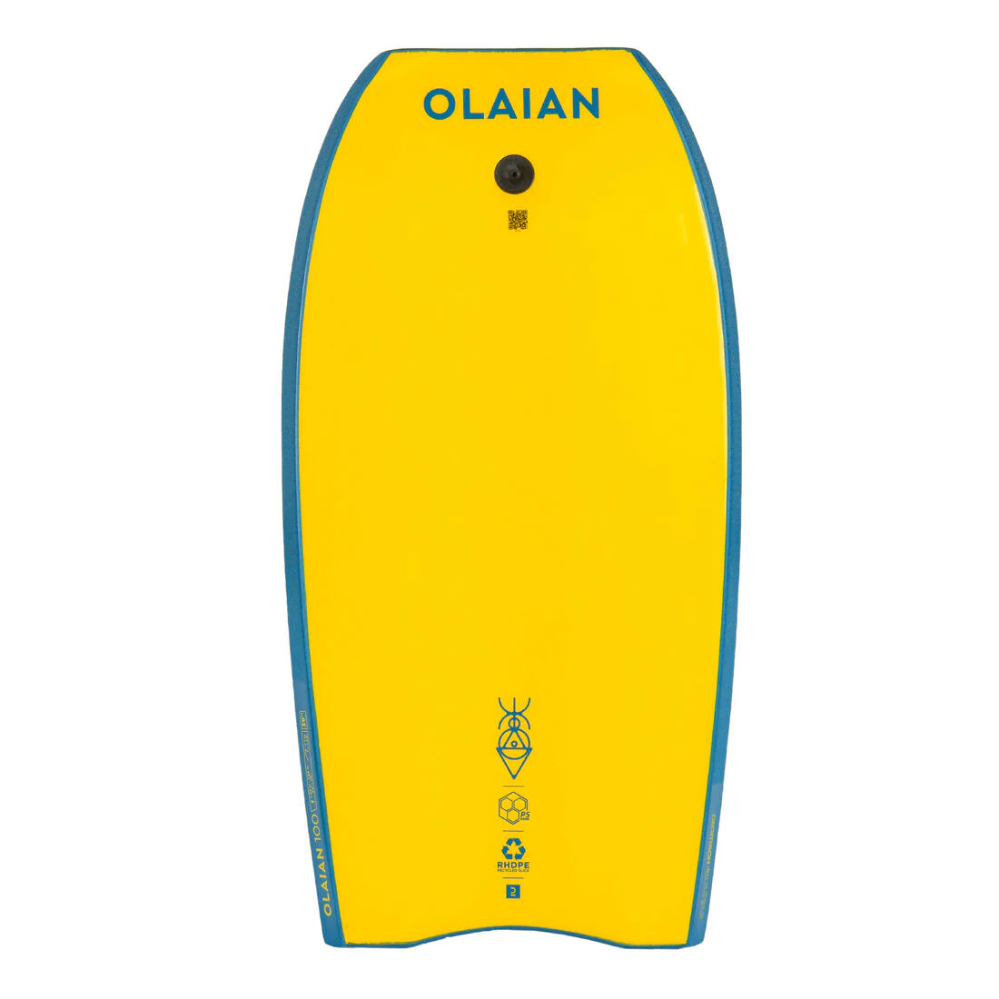 Bodyboard 100 Azul Amarillo Leash Muñeca Talla 42' - Image 8
