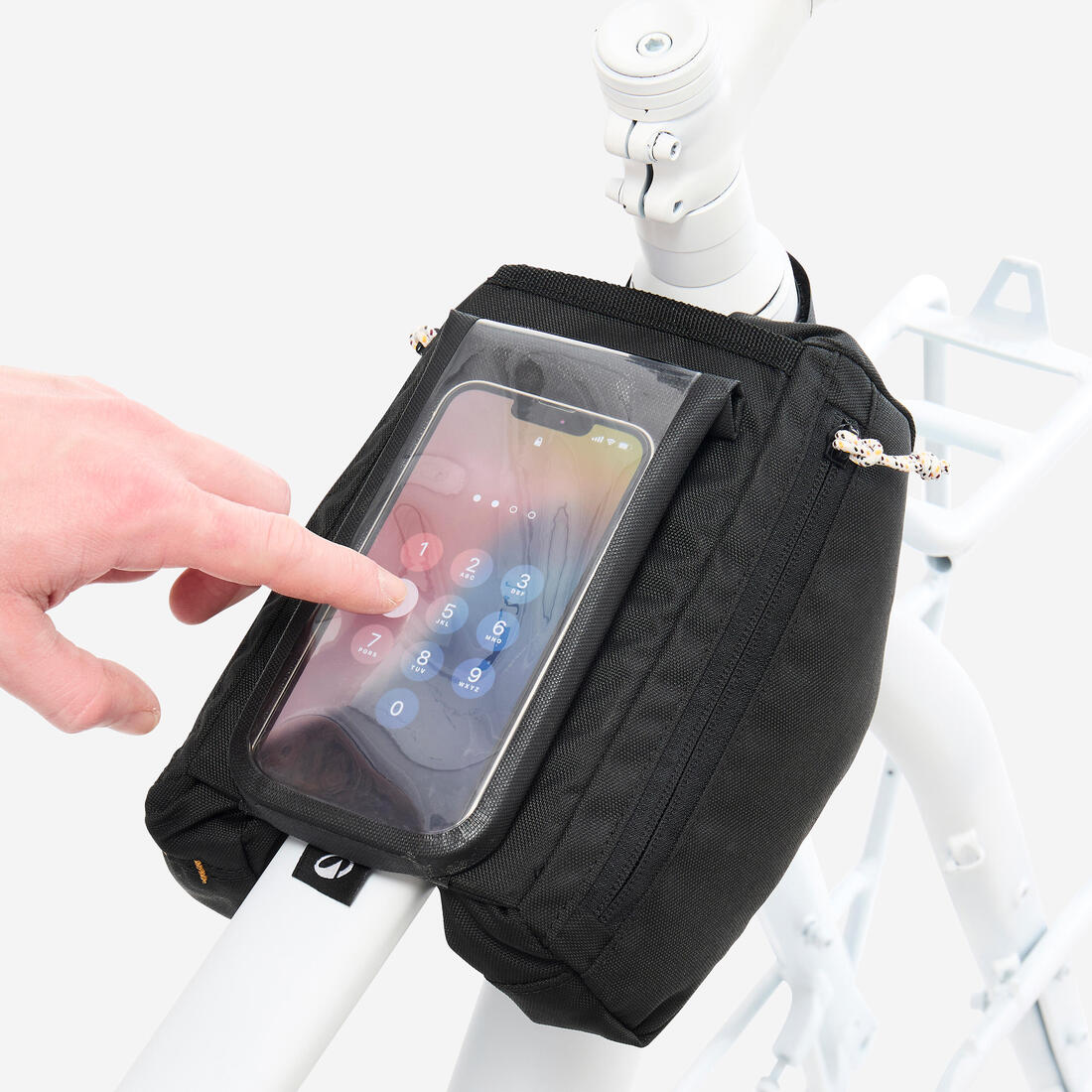 BOLSO MARCO BICICLETA ACTV 100 NEGRO SMARTPHONE 2X1 L - Image 2