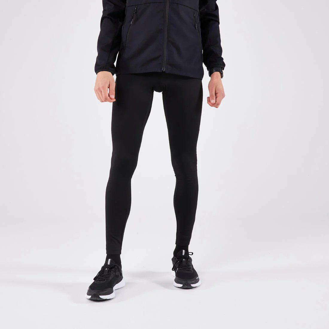 CALZAS LARGAS DE RUNNING HOMBRE RUN 100 WARM NEGRO