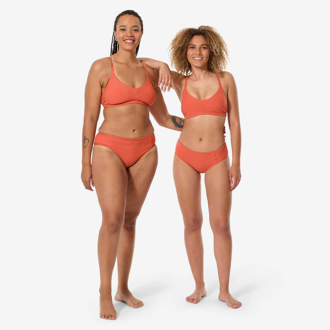 Braguita Bikini Culotte Natación Lila Simy Mujer Terracota Texturizado - Image 3