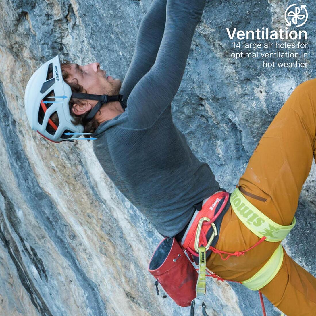 CASCO ESCALADA Y ALPINISMO EDGE BLANCO/ROJO - Image 8