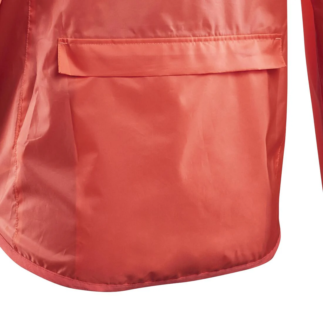 CHAQUETA IMPERMEABLE CICLISMO MUJER 100 ROJO - Image 4