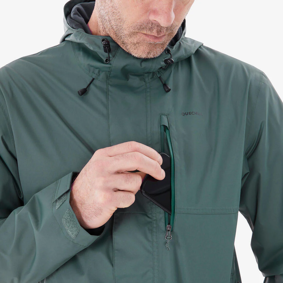 CHAQUETA DE SENDERISMO HOMBRE NH500 IMPERMEABLE - Image 33