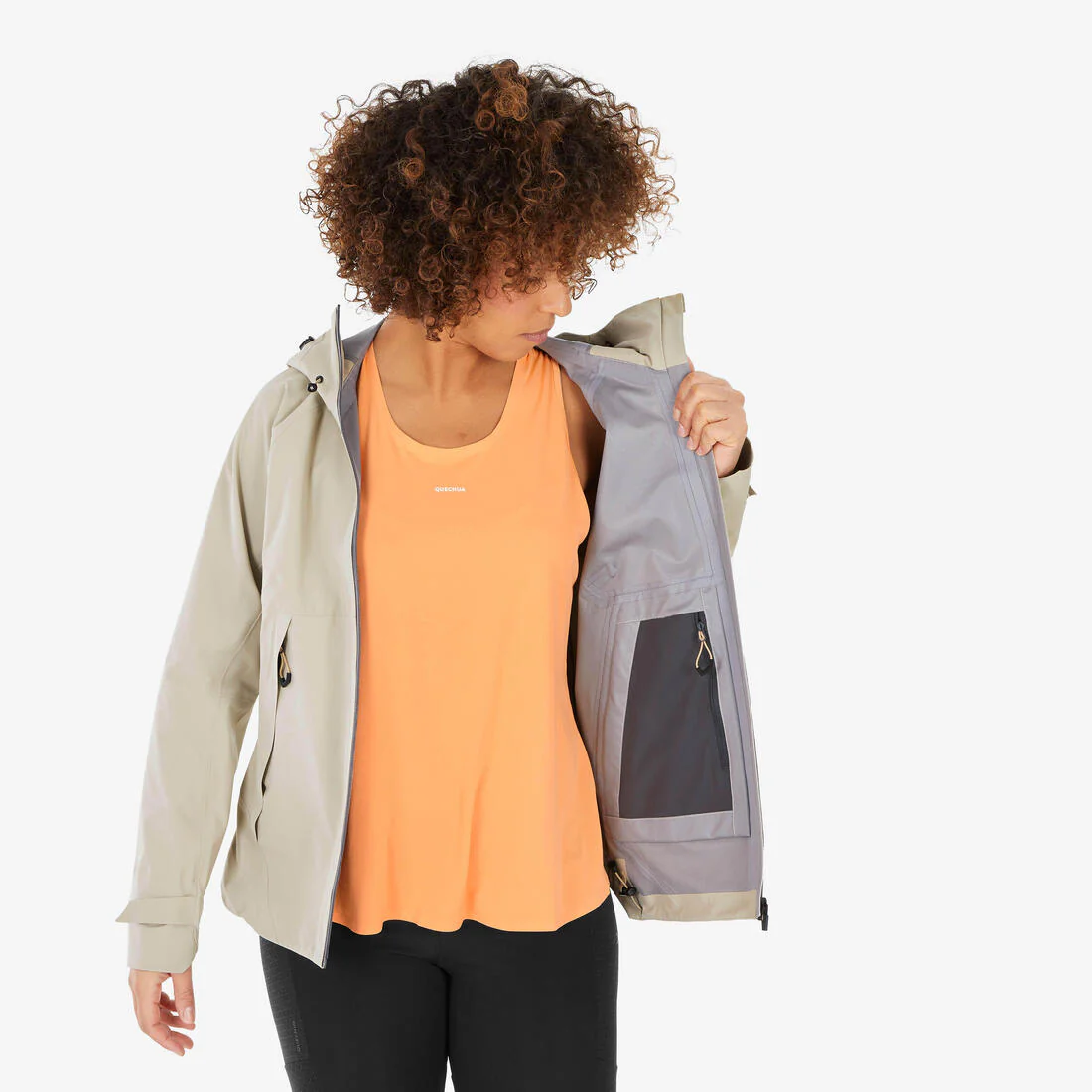 CHAQUETA IMPERMEABLE DE SENDERISMO MUJER MH500 - Image 18