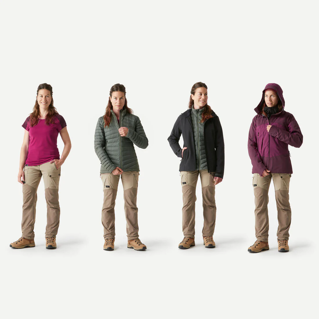 CHAQUETA SOFTSHELL CORTAVIENTO MUJER MT500 - Image 4