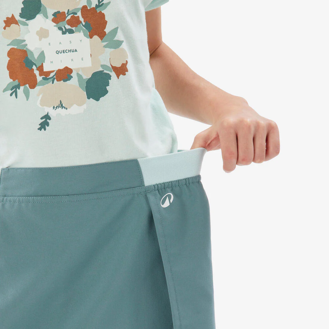 Falda-short de senderismo niños 7-15 años - MH100 verde - Image 6
