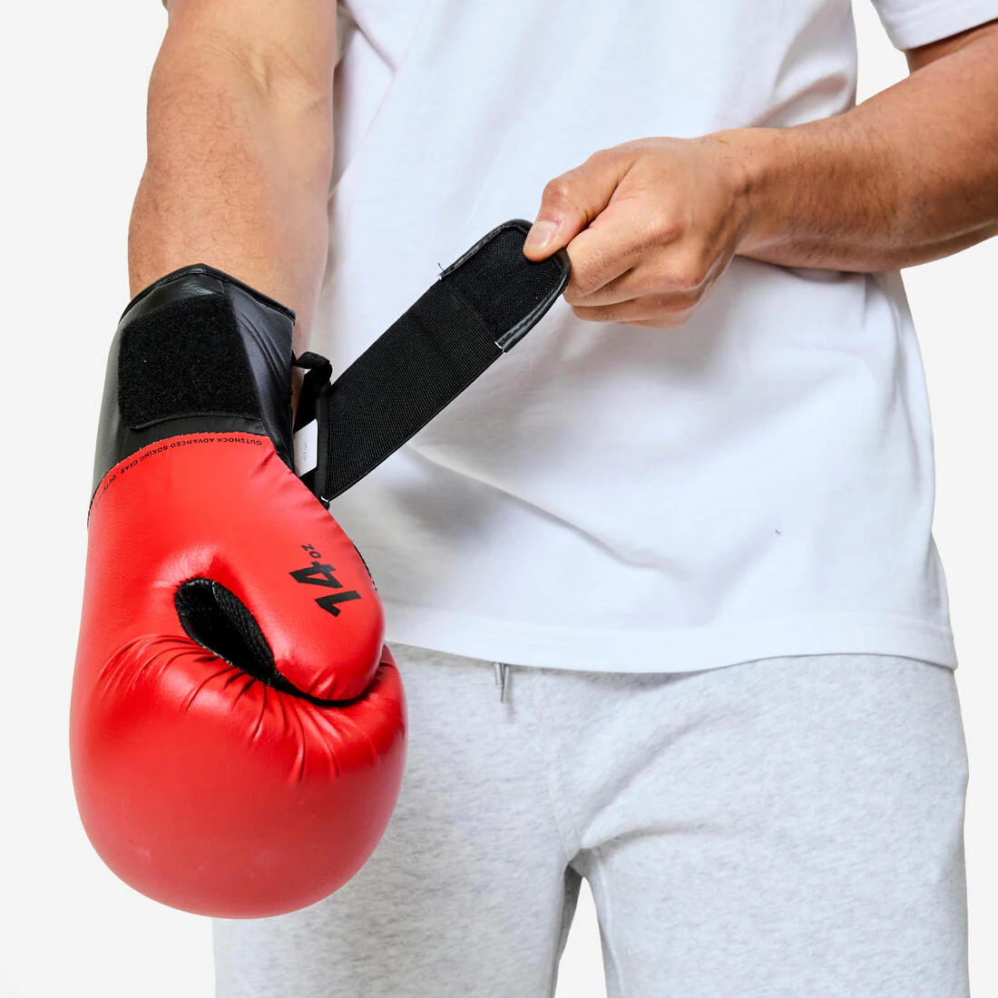 GUANTES BOXEO 100 ROJO - Image 2