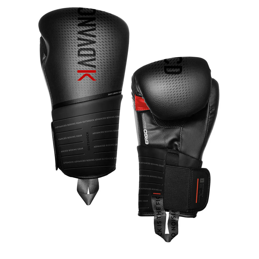 GUANTES DE BOXEO 500 NEGRO