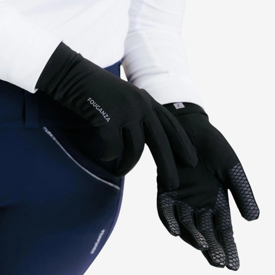 GUANTES EQUITACIÓN 100 ADULTO