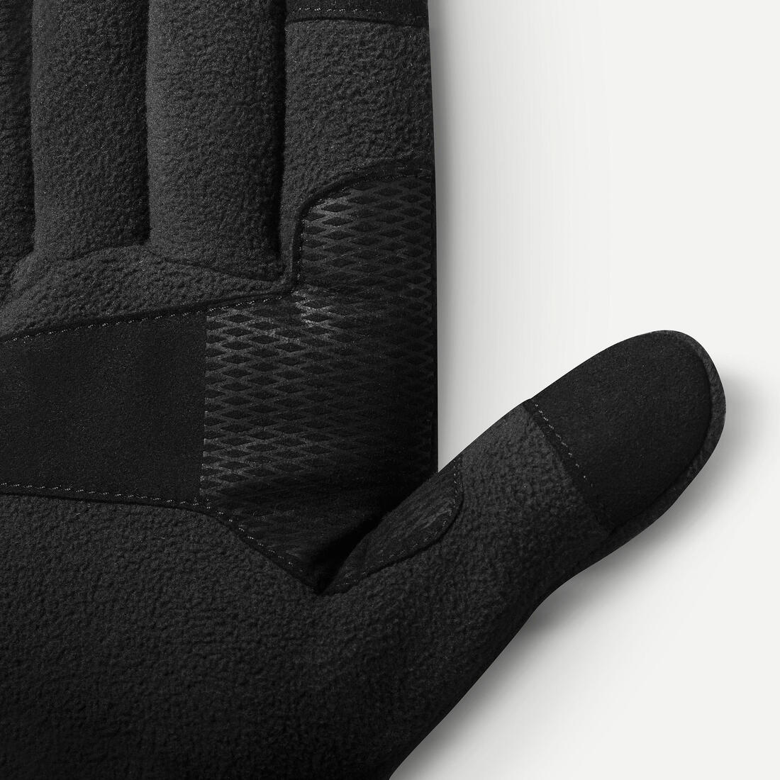 GUANTES FIBRA POLAR DE SENDERISMO MONTAÑA - MT500 NEGRO - ADULTO - Image 2