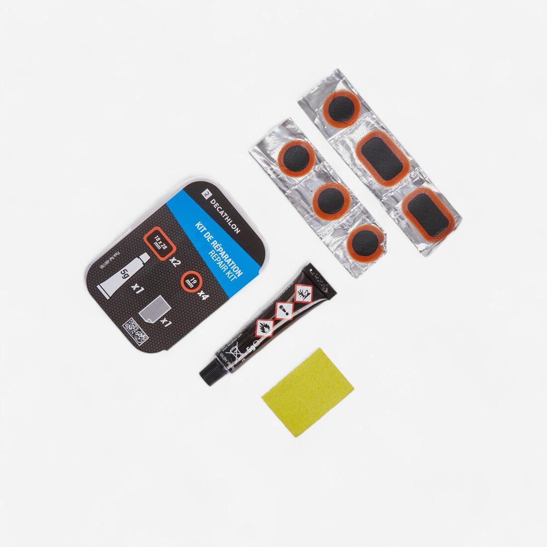 KIT PARCHES REPARACIÓN CÁMARA AIRE BICICLETA