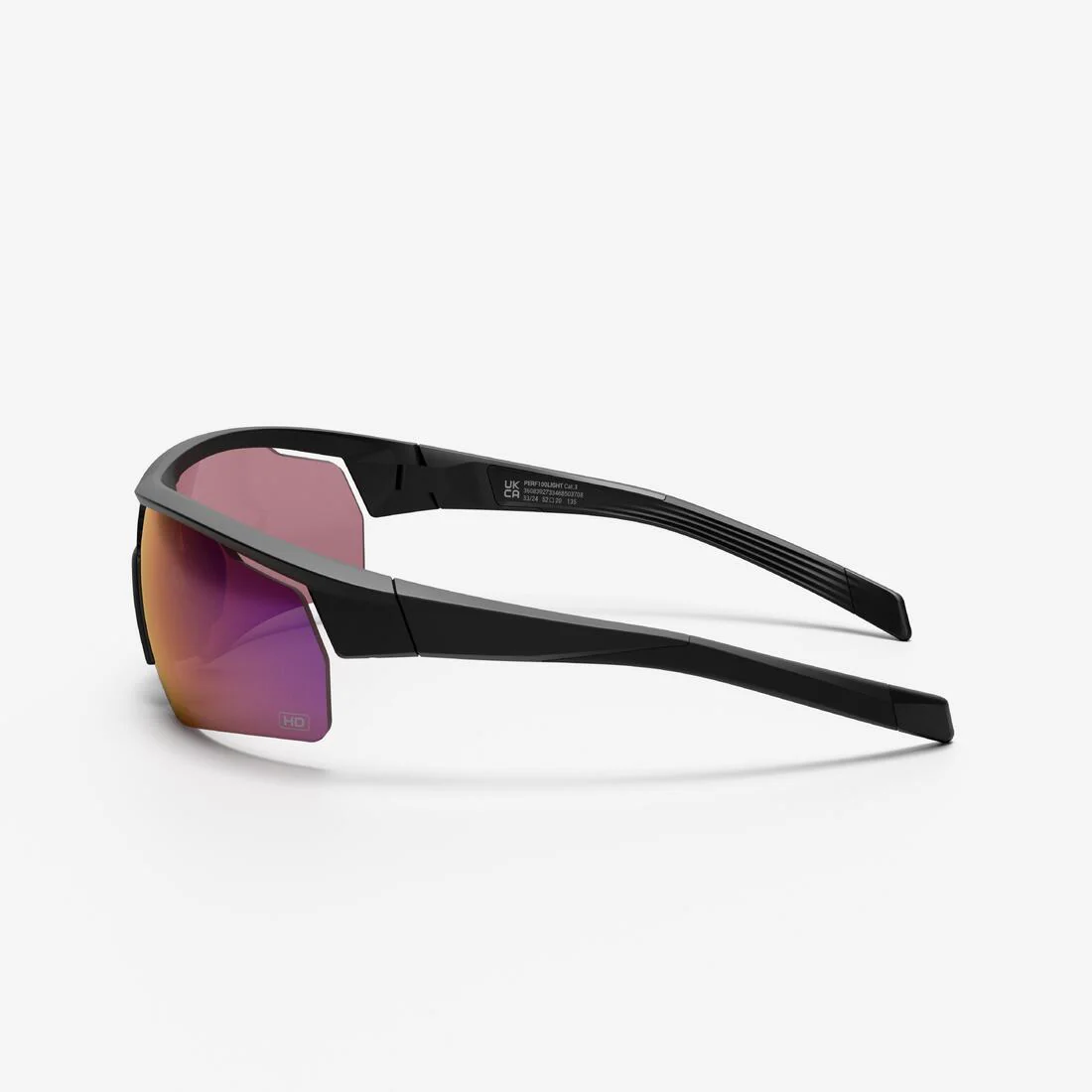 LENTES DE CICLISMO PERF 100 HD ADULTO NEGRO ALTA DEFINICIÓN CATEGORÍA 3 - Image 4