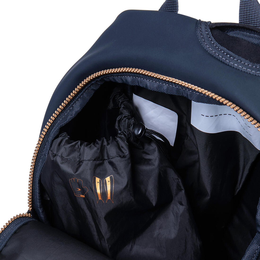 Mochila Dita Champ DT150 niño azul petróleo y dorado - Image 7
