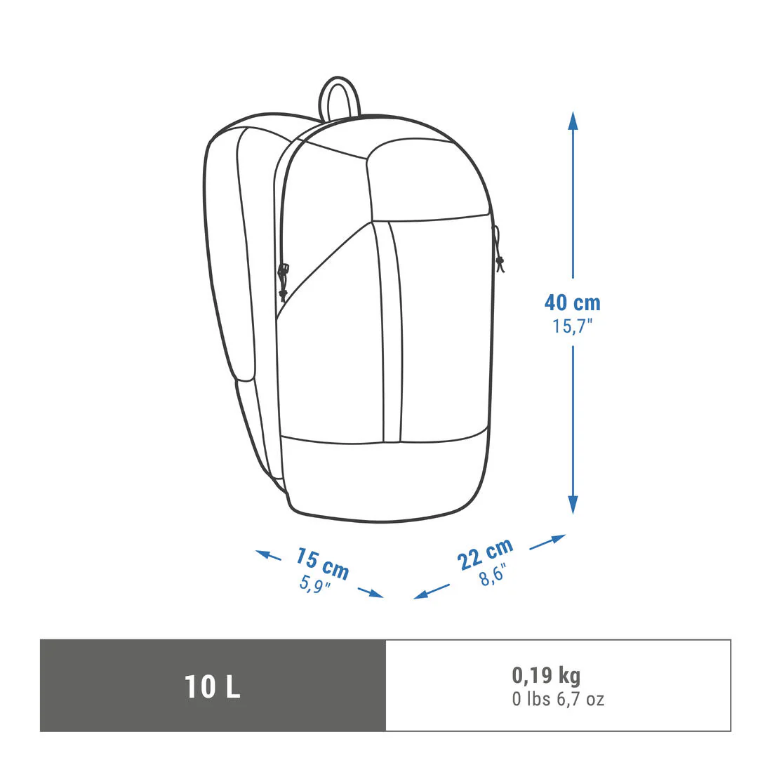 MOCHILA DE SENDERISMO 10L ARPENAZ 100 - Image 31