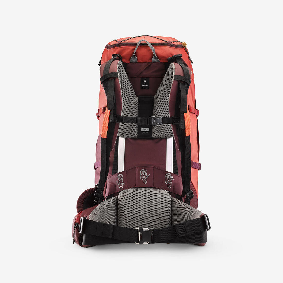 MOCHILA TREK100 EASYFIT 50 LITROS BURDEO - Image 3