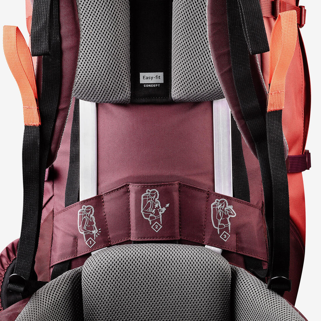MOCHILA TREK100 EASYFIT 50 LITROS BURDEO - Image 7