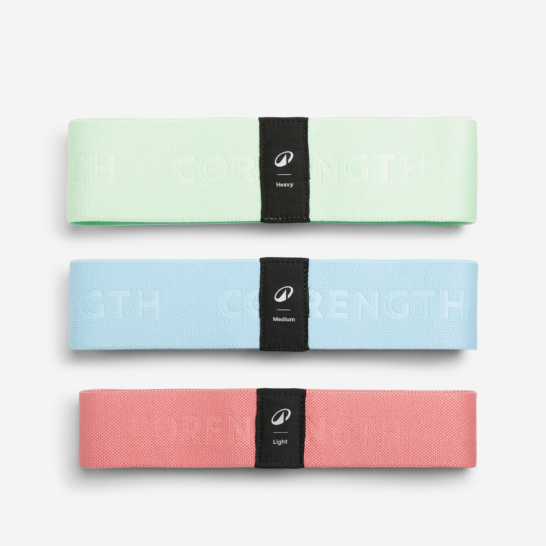 PACK BANDAS ELÁSTICAS FITNESS TEXTIL X3