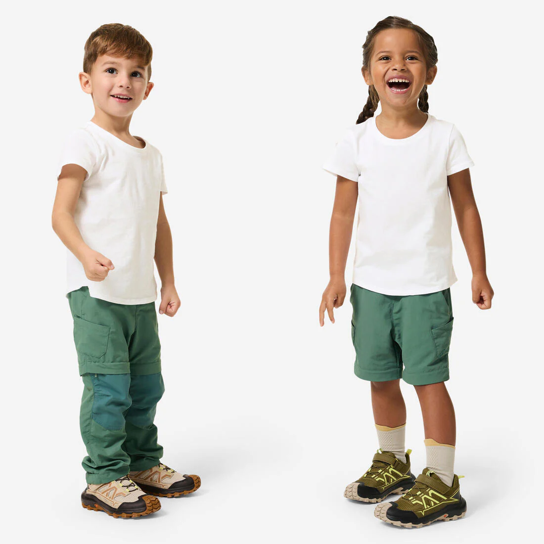 Pantalón transformable de senderismo niños 2-6 años, MH500 kid - Image 2