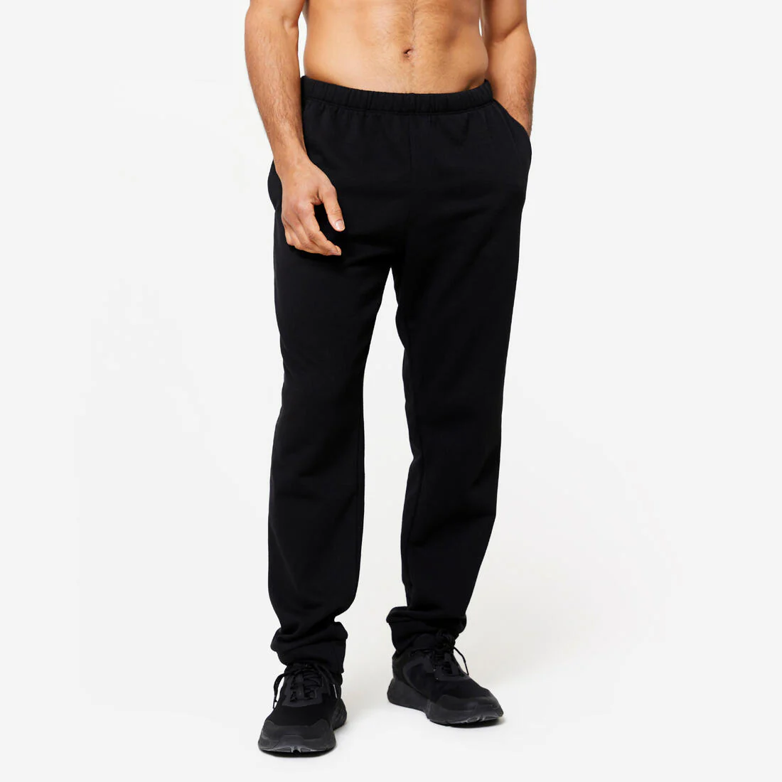 PANTALÓN BUZO FITNESS HOMBRE 100 CÁLIDO