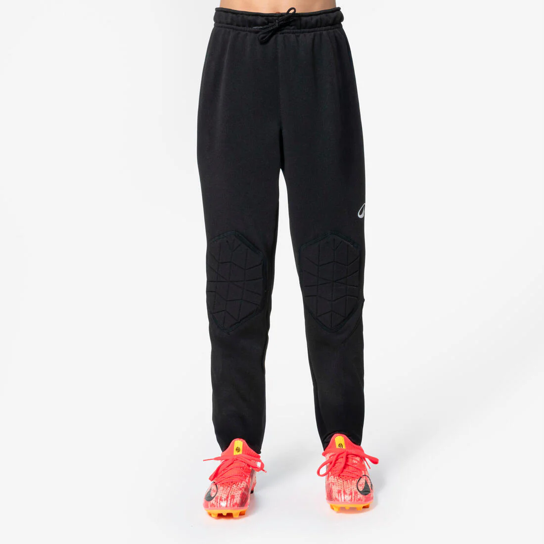 PANTALÓN DE ARQUERO FÚTBOL NIÑOS F100 NEGRO