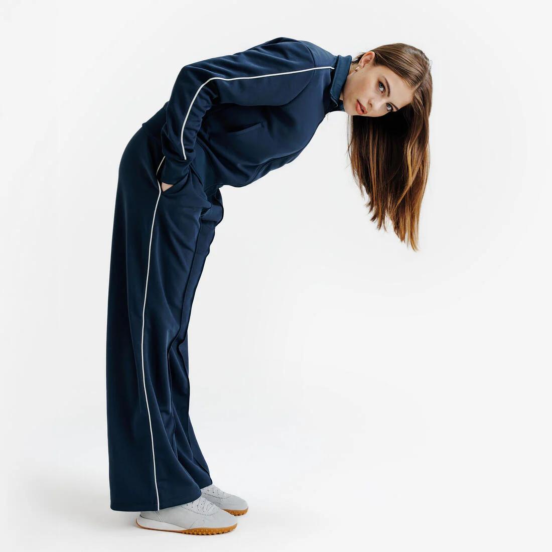 Pantalón de chándal mujer, Heritage, azul marino - Image 6
