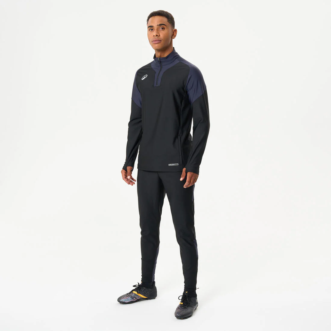 PANTALÓN DE FÚTBOL VIRALTO CLUB GRIS CARBONO Y NEGRO - Image 8