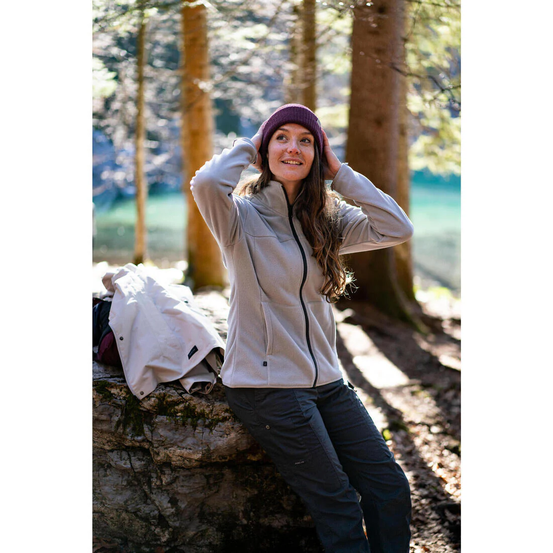 CHAQUETA 3EN1 DE SENDERISMO MUJER 0 °C NH100 IMPERMEABLE - Image 14