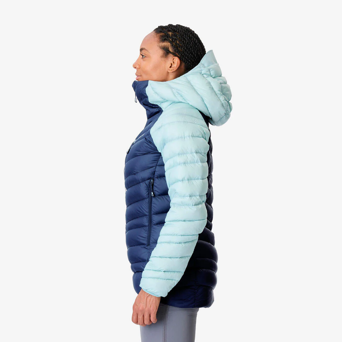 Chaqueta acolchada Plumón Alpinismo Mujer - Azul marino/azul ártico - Image 3