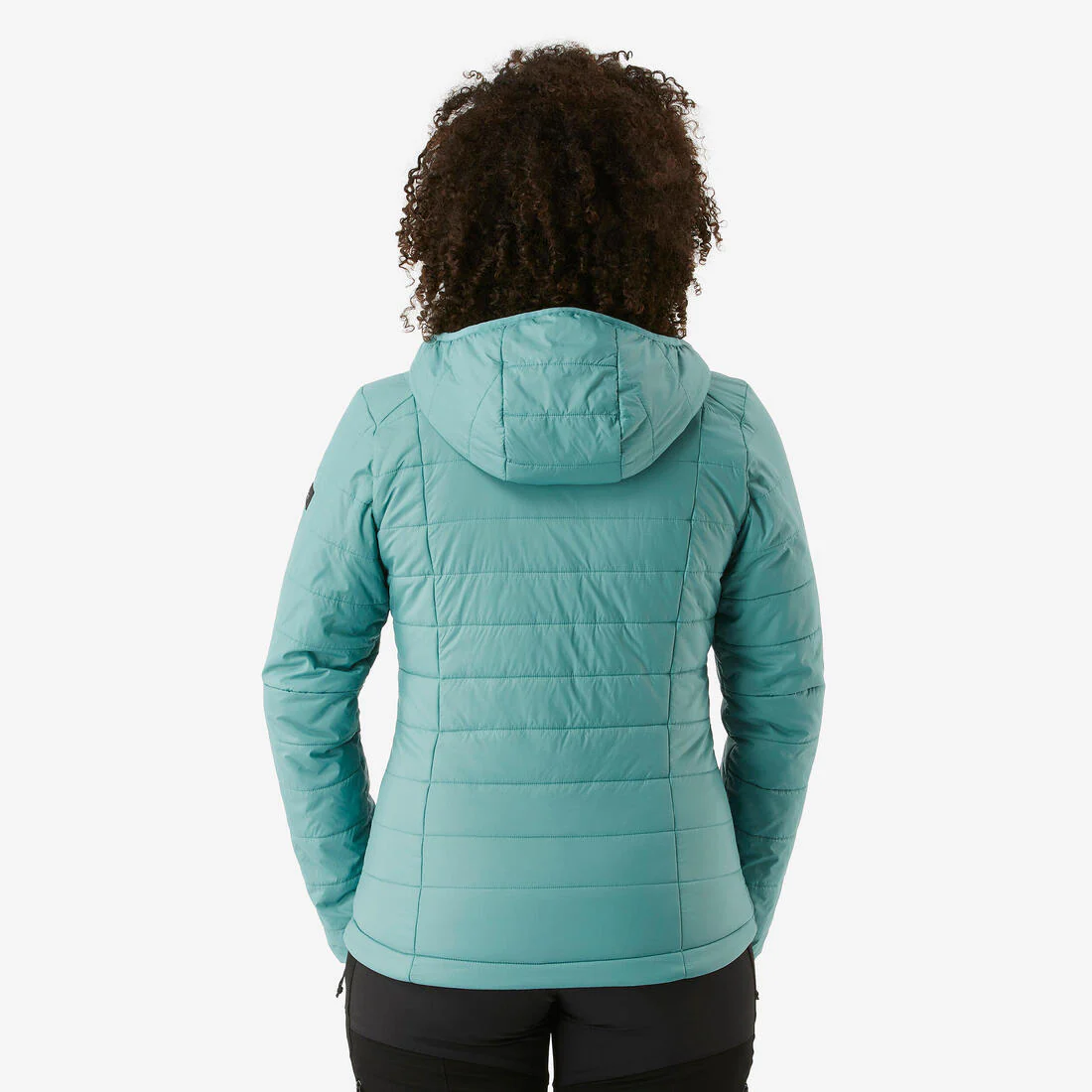 PARKA ACOLCHADA SINTÉTICA CON GORRO SENDERISMO MUJER MT100 - Image 13