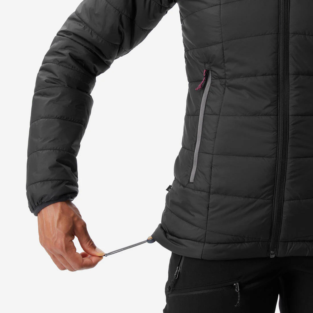 PARKA ACOLCHADA SINTÉTICA CON GORRO SENDERISMO MUJER MT100 - Image 18
