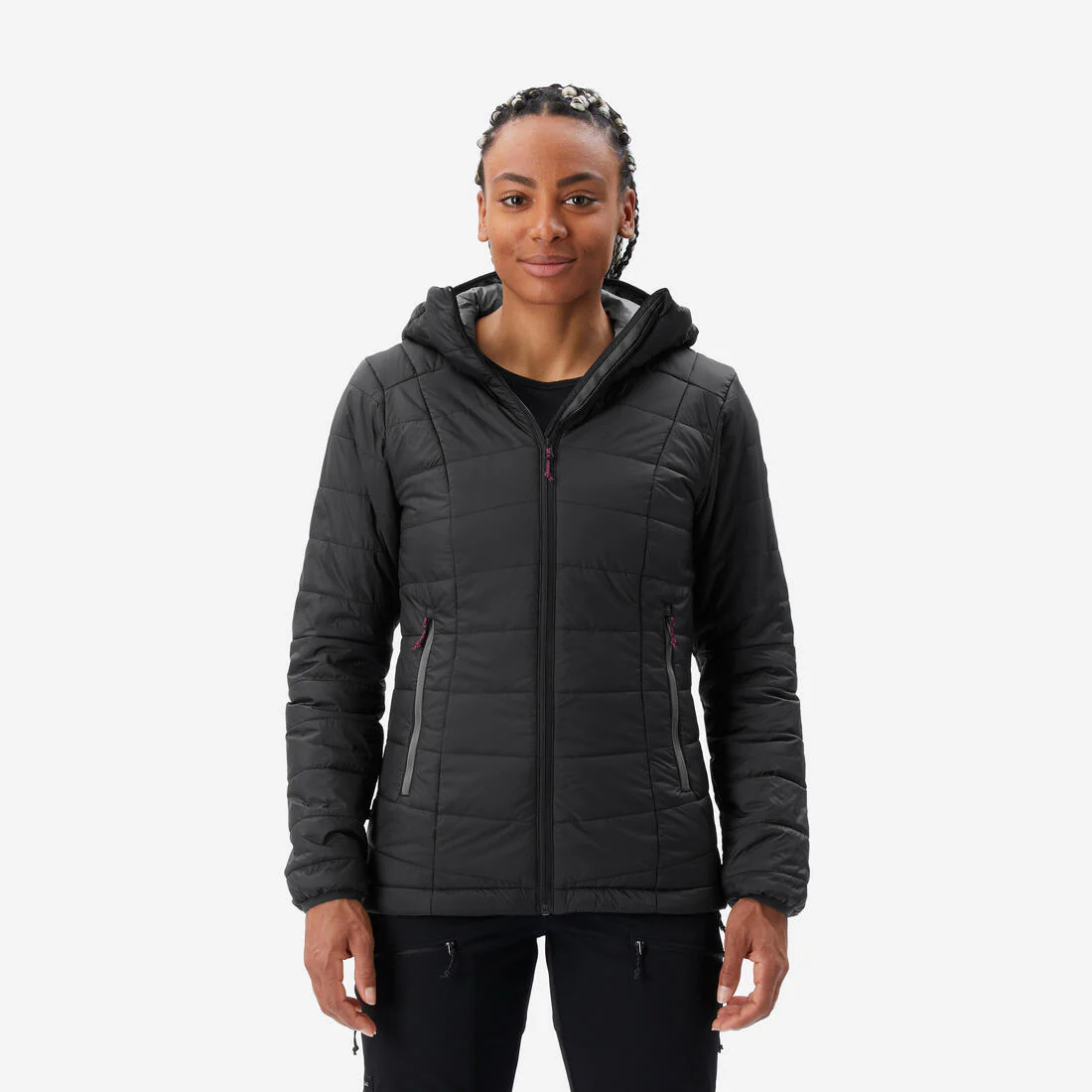PARKA ACOLCHADA SINTÉTICA CON GORRO SENDERISMO MUJER MT100 - Image 26