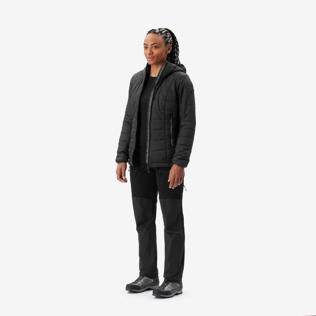 PARKA ACOLCHADA SINTÉTICA CON GORRO SENDERISMO MUJER MT100 - Image 32