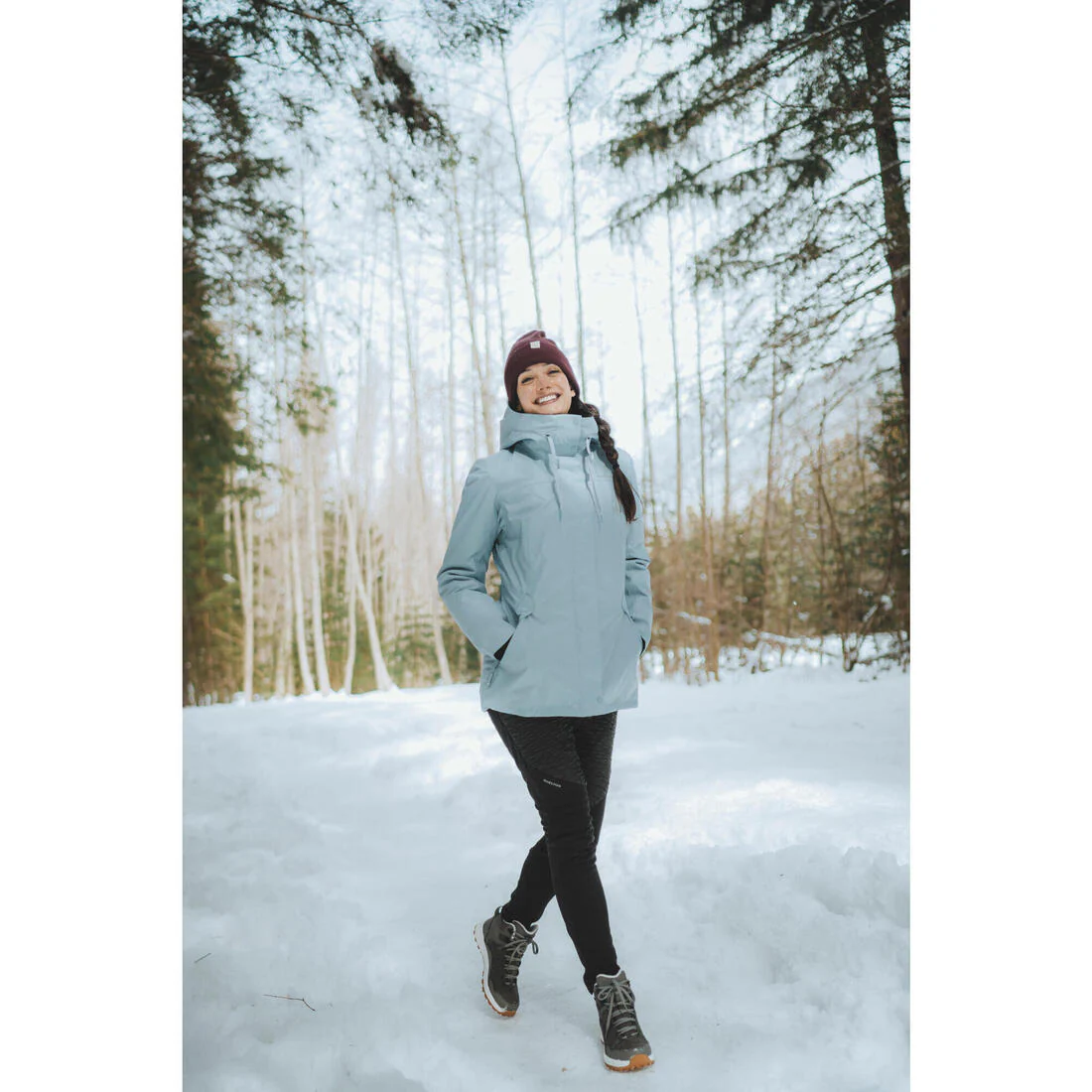 CHAQUETA DE SENDERISMO MUJER -10 °C NH500 IMPERMEABLE - Image 18