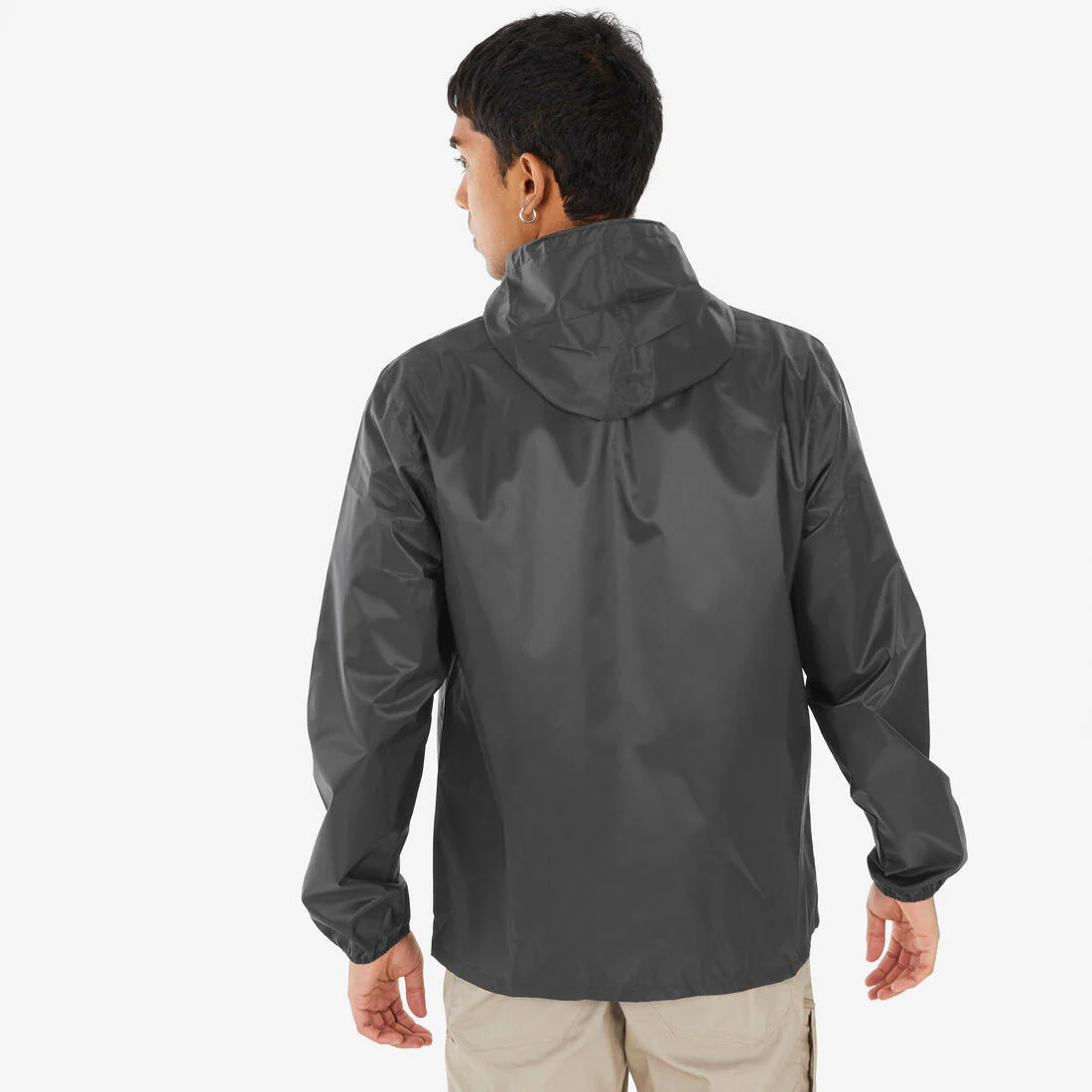 CHAQUETA IMPERMEABLE DE SENDERISMO HOMBRE CIERRE COMPLETO - Image 12