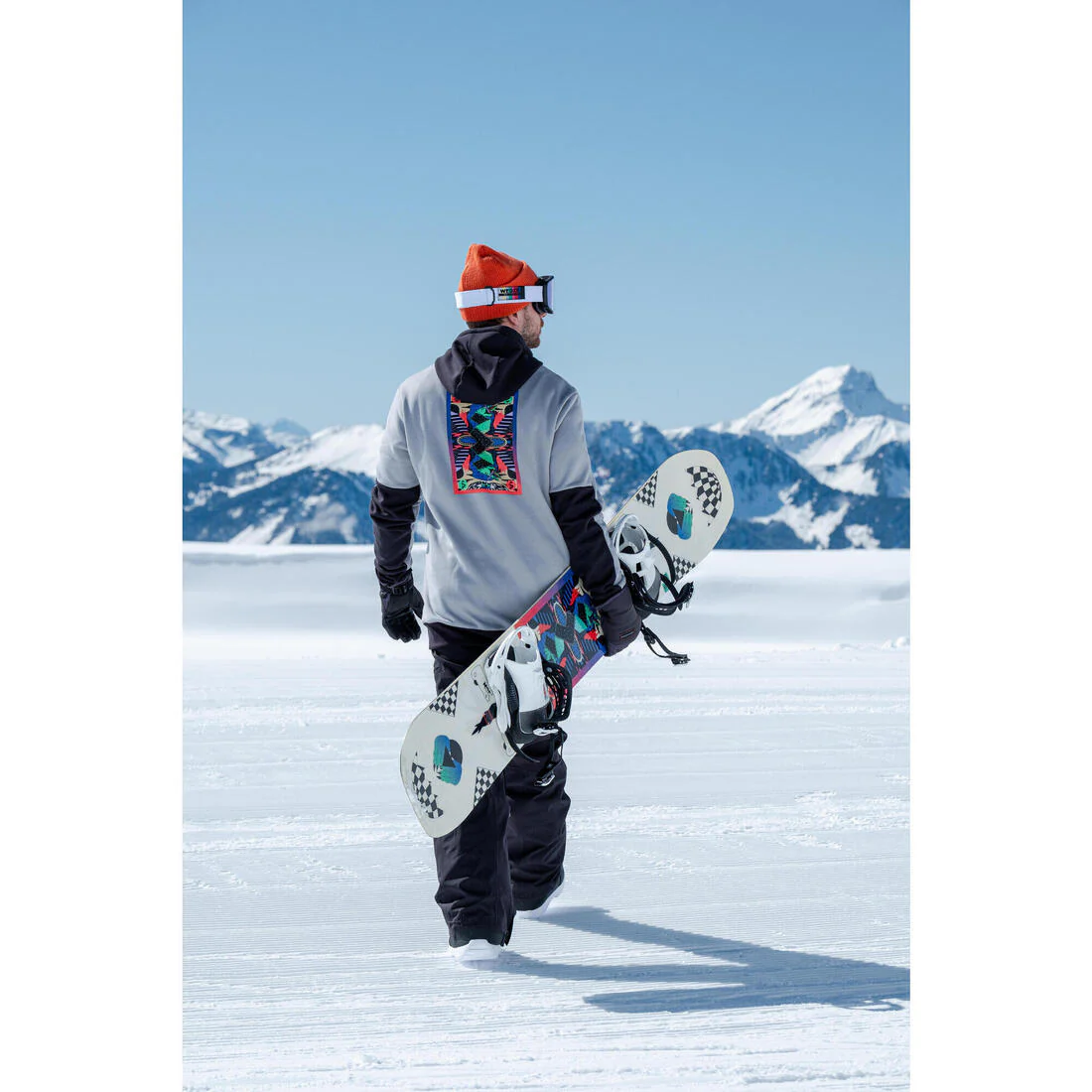 POLERÓN CON GORRO SNOWBOARD 1/2 CIERRE CÁLIDO Y CÓMODO HOMBRE 100 GRIS - Image 9