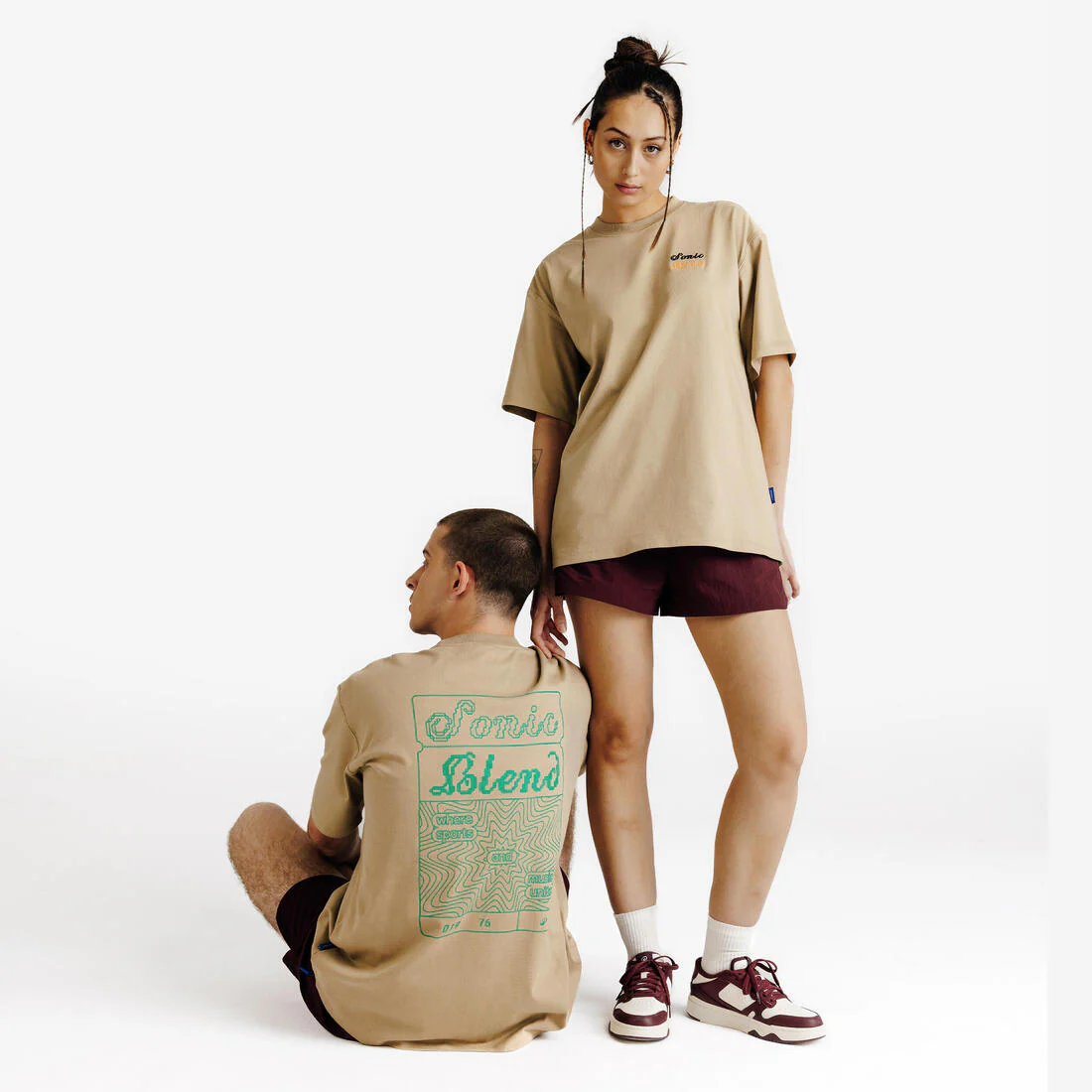 Camiseta con estampado unisex, Elementals, beis - Image 10