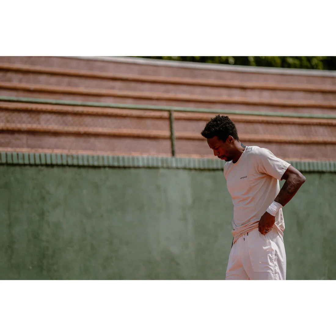 POLERA DE TENIS MANGA CORTA HOMBRE ARTENGO DRY MARINO GAËL MONFILS - Image 29