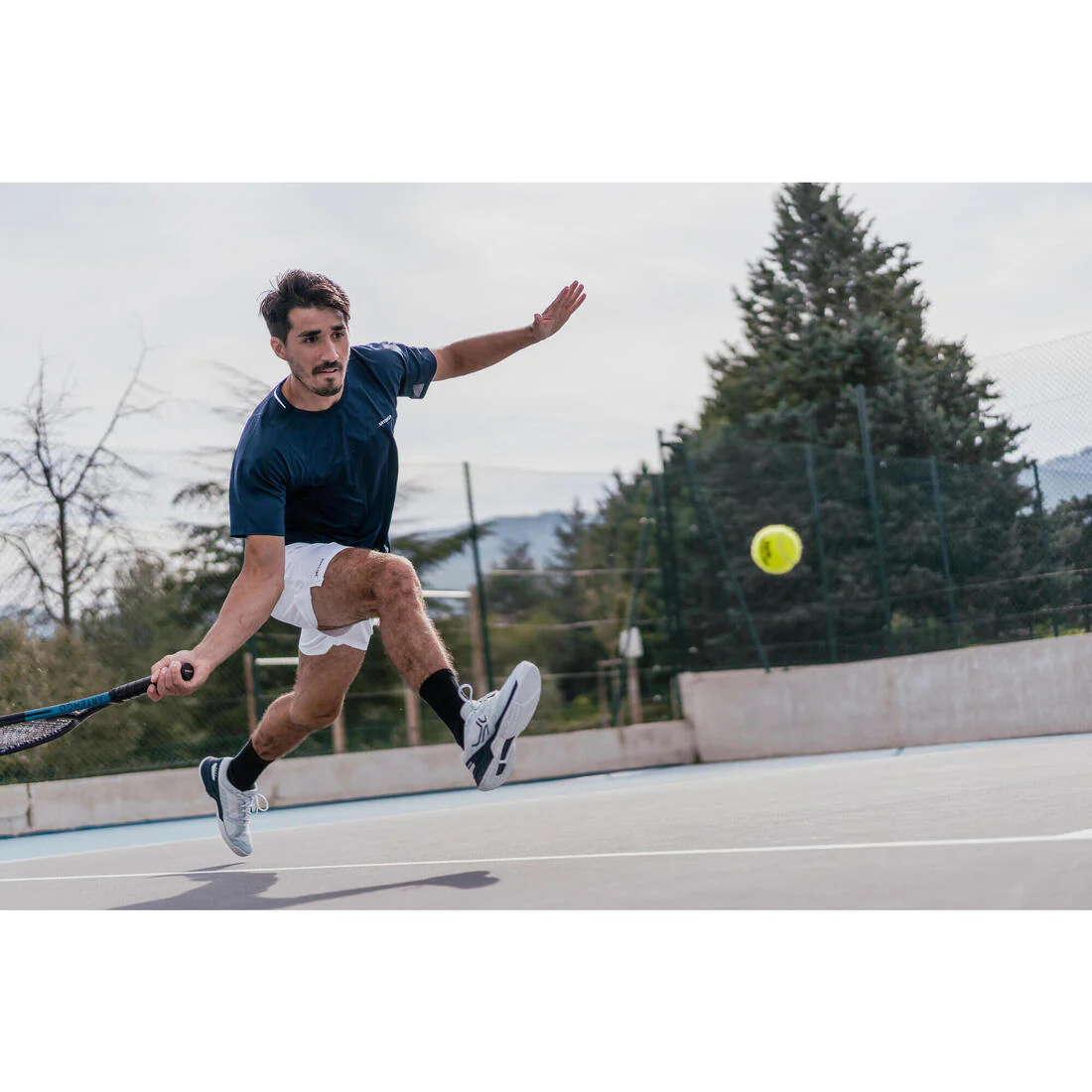 POLERA DE TENIS MANGA CORTA HOMBRE ARTENGO DRY MARINO GAËL MONFILS - Image 32