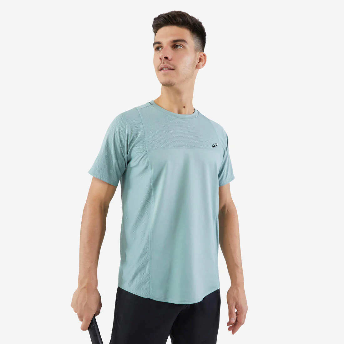 POLERA DE TENIS MANGA CORTA HOMBRE ARTENGO DRY MARINO GAËL MONFILS - Image 4