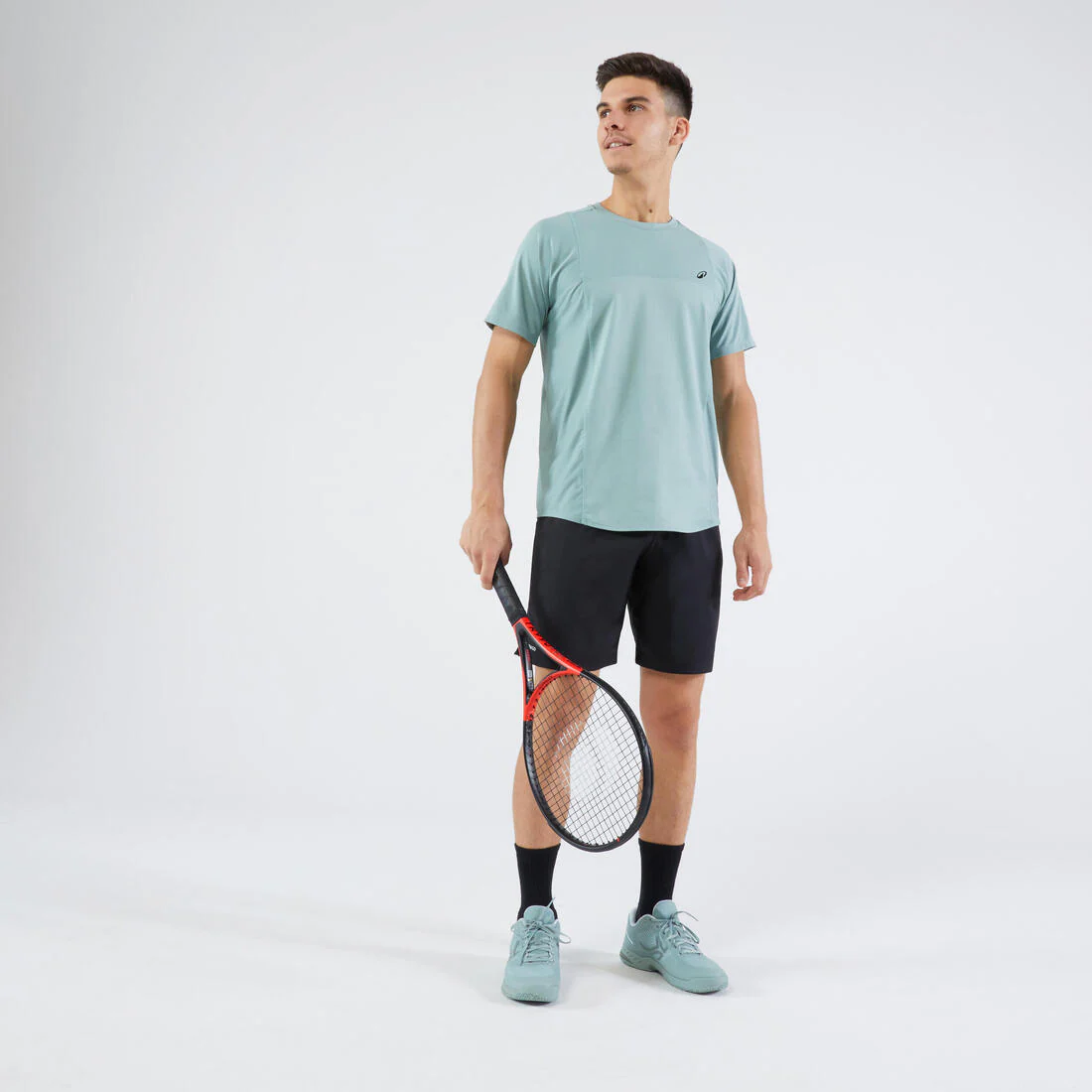 POLERA DE TENIS MANGA CORTA HOMBRE ARTENGO DRY MARINO GAËL MONFILS - Image 8