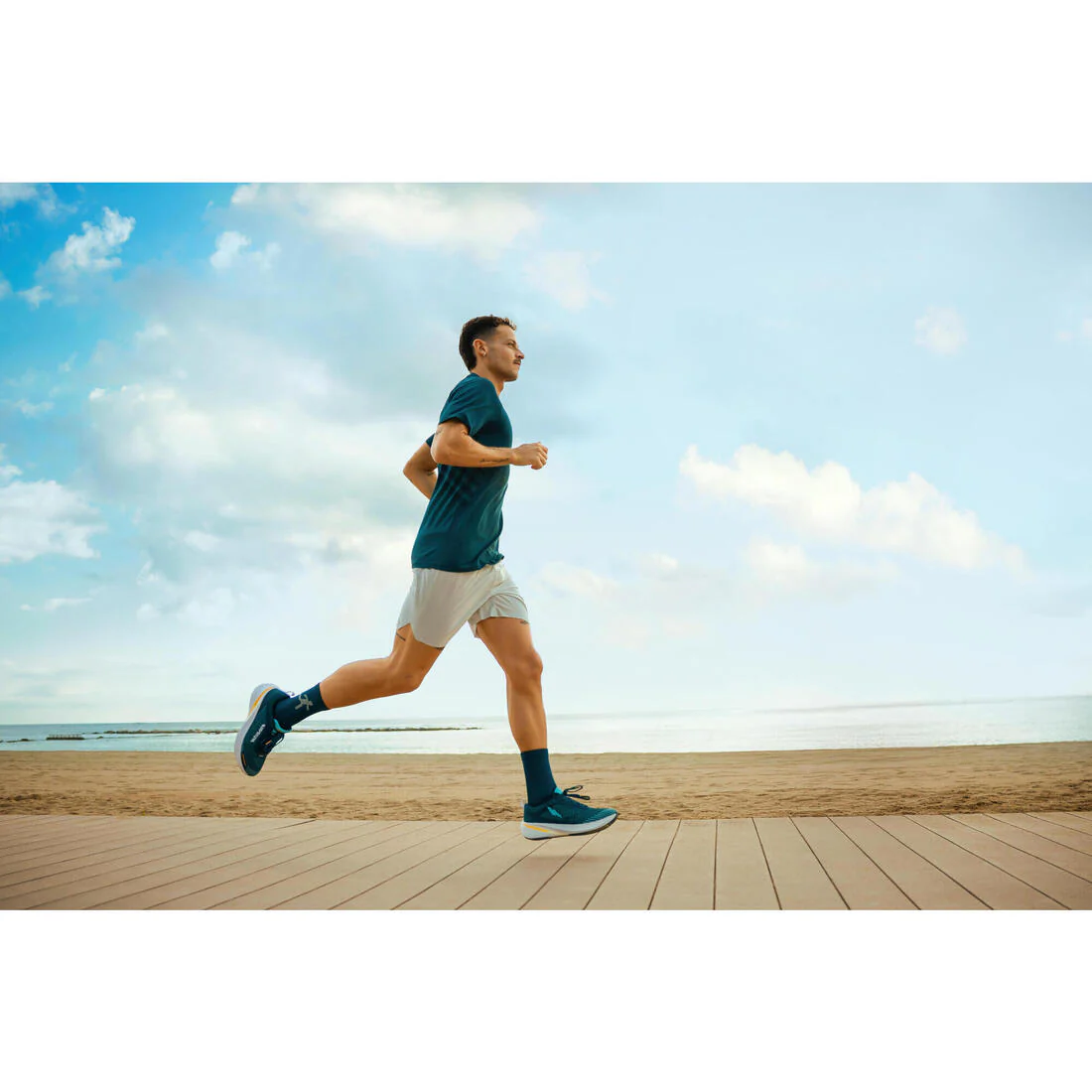 T-shirt de running sans coutures homme - kiprun run 500 confort noir - Image 19