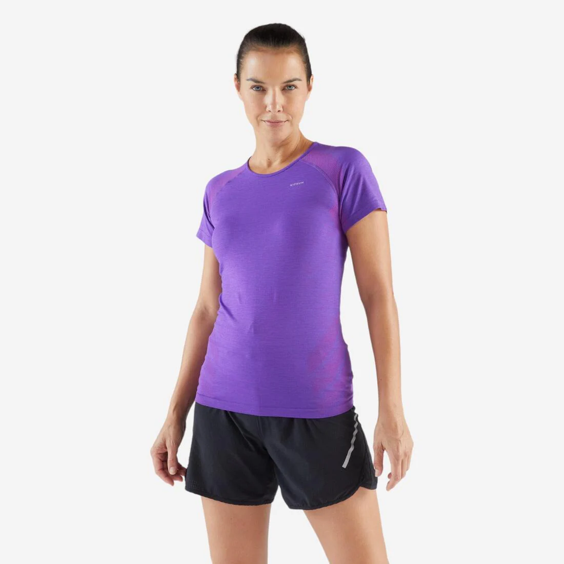POLERA RUNNING TRAIL SLIM SIN COSTURAS MUJER KIPRUN RUN 500 CONFORT SLIM