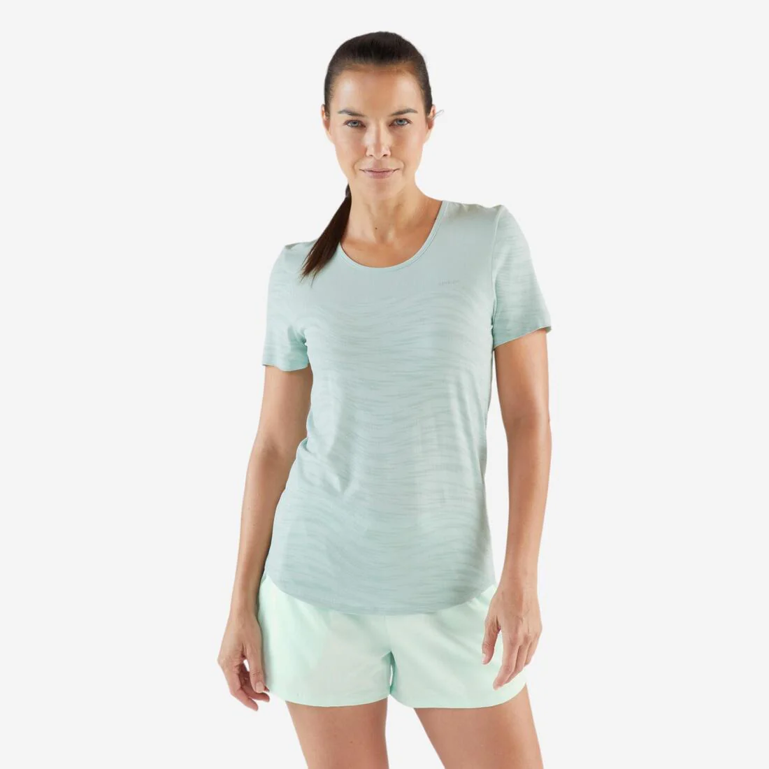 POLERA SIN COSTURAS MUJER KIPRUN RUN 500 COMODIDAD - Image 2