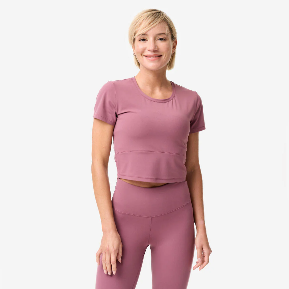 Camiseta Yoga/Pilates Breathe Mujer Negro Elástica Suave - Image 2