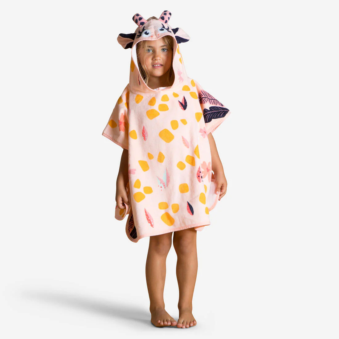 PONCHO BEBÉ ALGODÓN JIRAFA