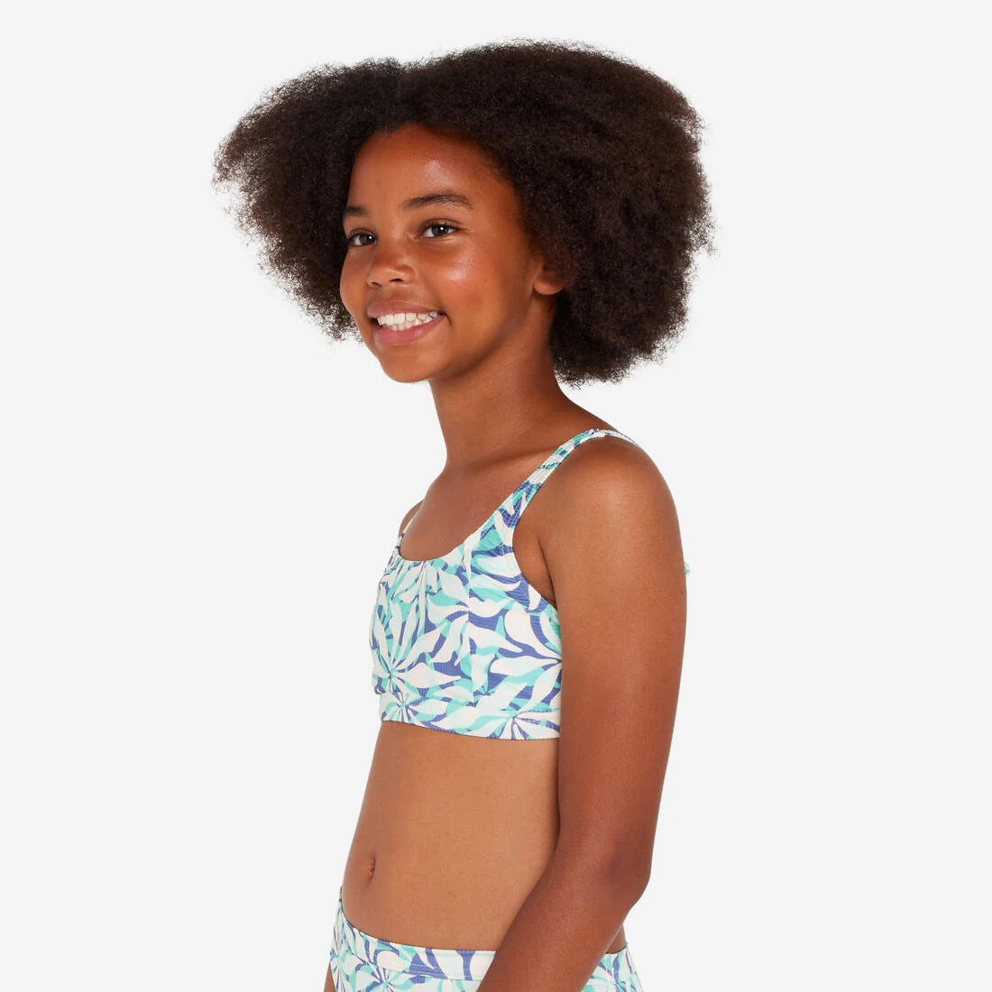 TOP BIKINI NIÑA 500 NORA LILA AJUSTABLE