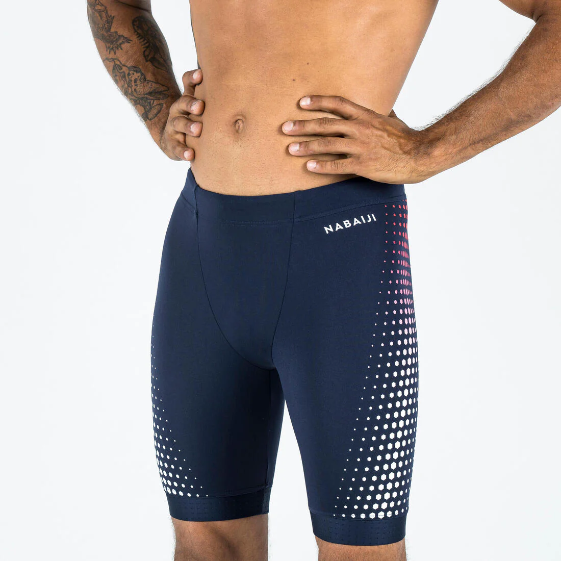 TRAJE DE BAÑO NATACIÓN FITI NEGRO HEXÁGONO - Image 11