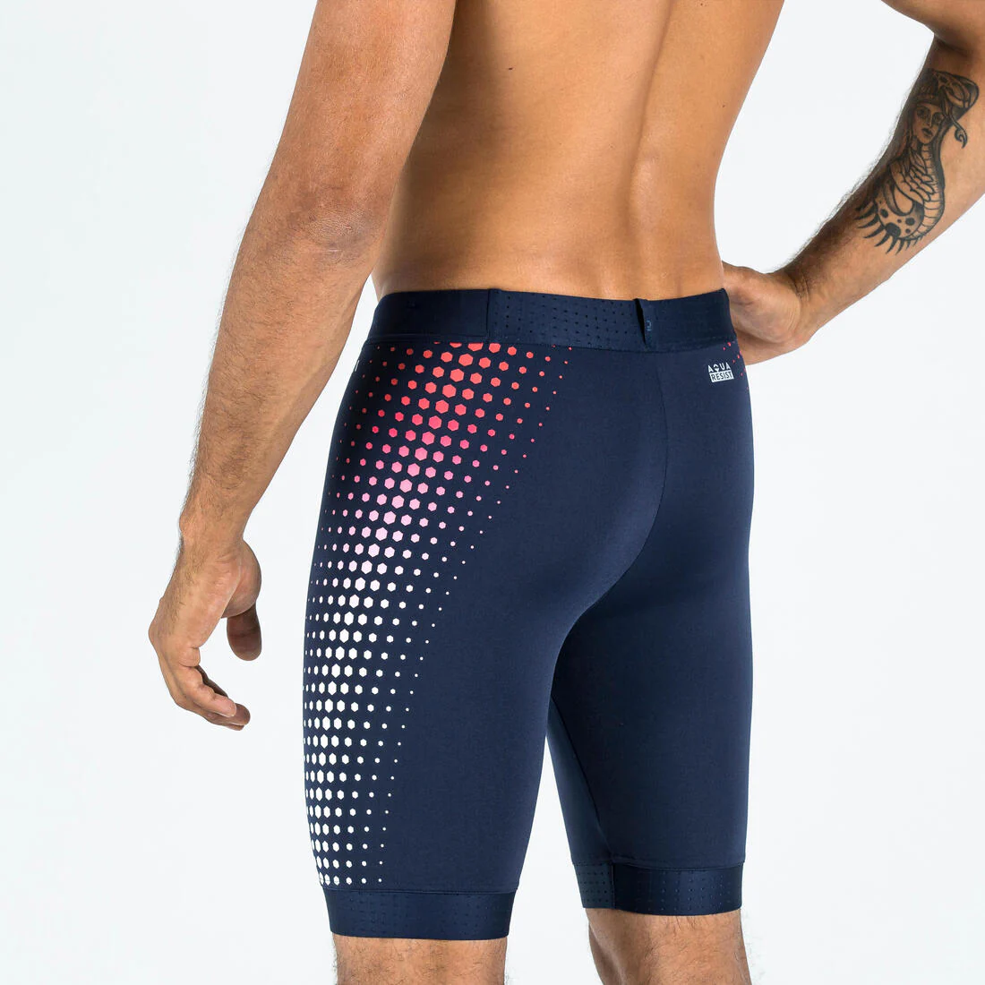 TRAJE DE BAÑO NATACIÓN FITI NEGRO HEXÁGONO - Image 13